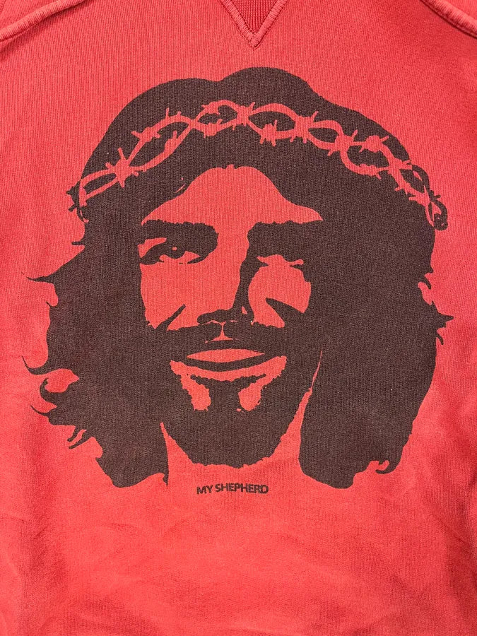 FW2005 Dsquared2 Happy Jesus Red Hoodie btsOdXY 5