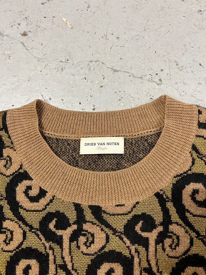 Dries Van Noten Contemporary Green Asian Sweater (M/L) KBcSMbI 7