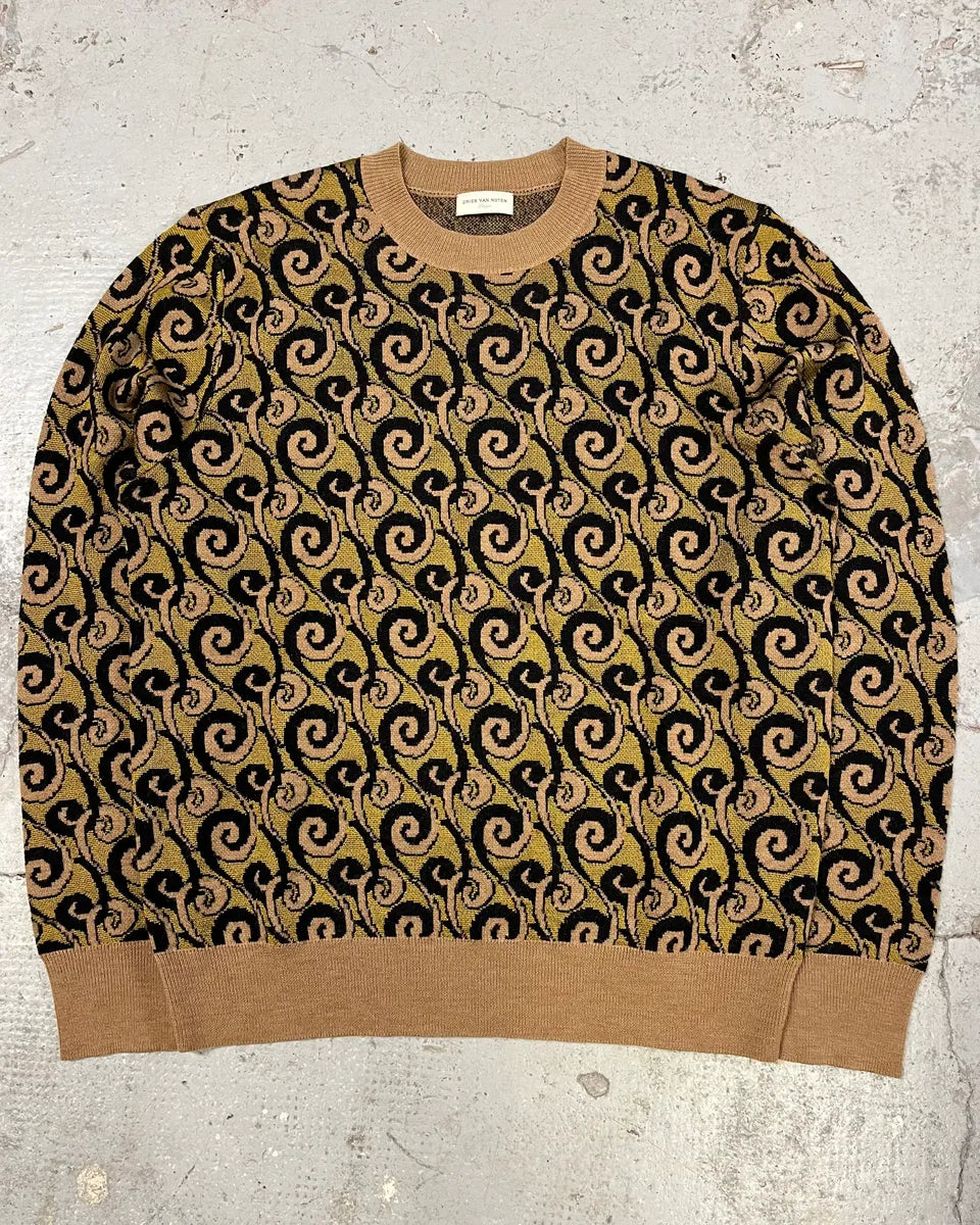 Dries Van Noten Contemporary Green Asian Sweater (M/L) KBcSMbI 0