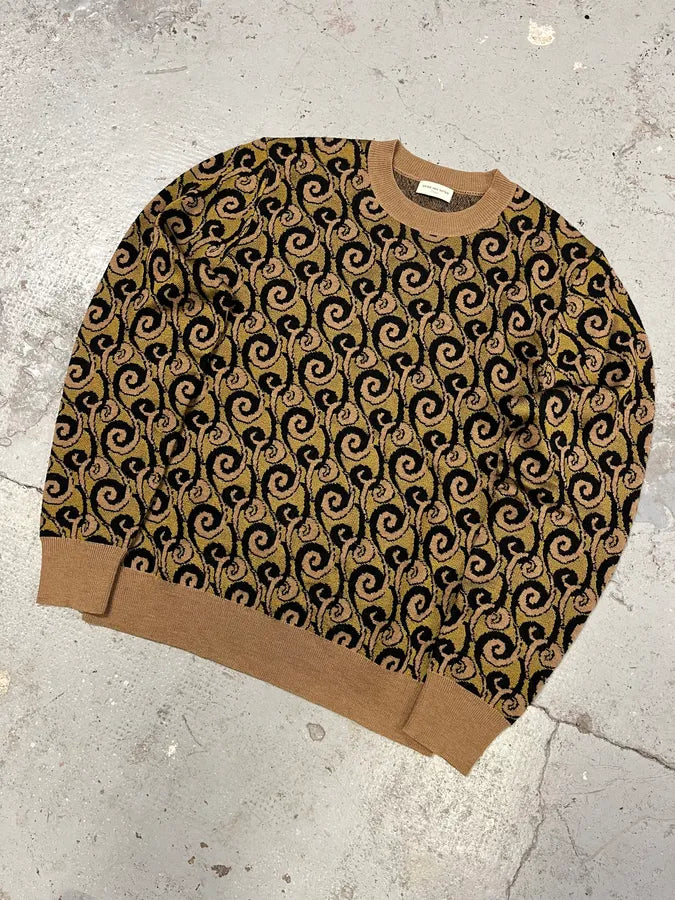 Dries Van Noten Contemporary Green Asian Sweater (M/L) KBcSMbI 4