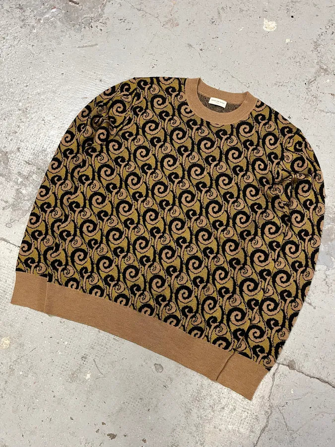 Dries Van Noten Contemporary Green Asian Sweater (M/L) KBcSMbI 3