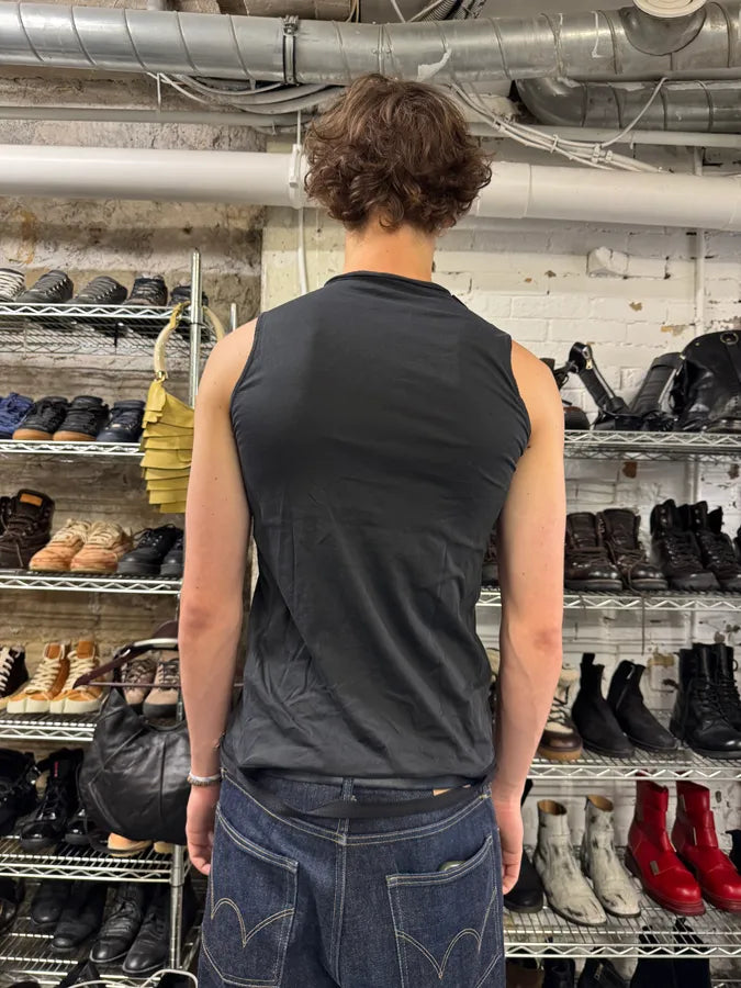 AW2016 Dsquared2 Zip Army Star Black Tank Top (M) tjNpbOe 2