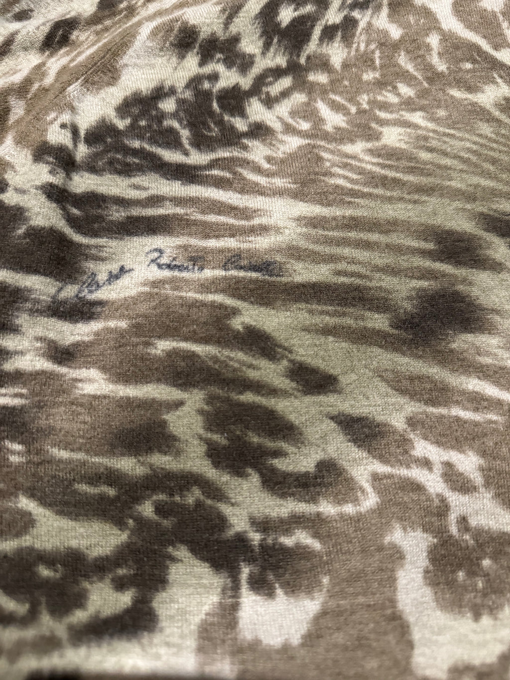 2000s Roberto Cavalli Green Camo Effect Turtleneck Sweater (S) - 8