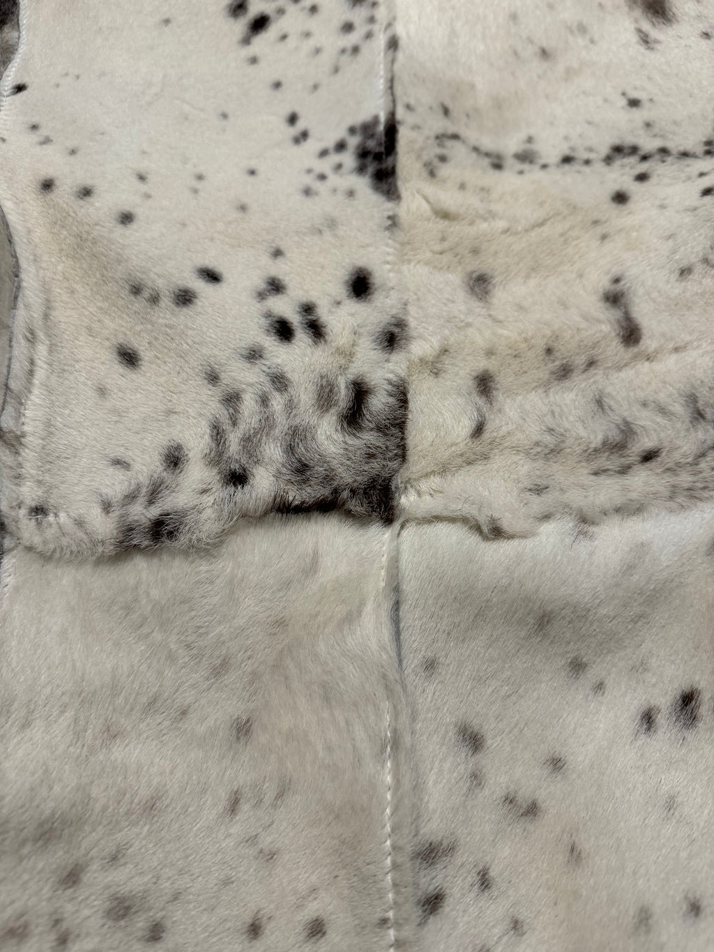 AW2006 Cavalli White Pony Hair Winter Leopard Effect Long Leather Jacket (XS/S) - 5