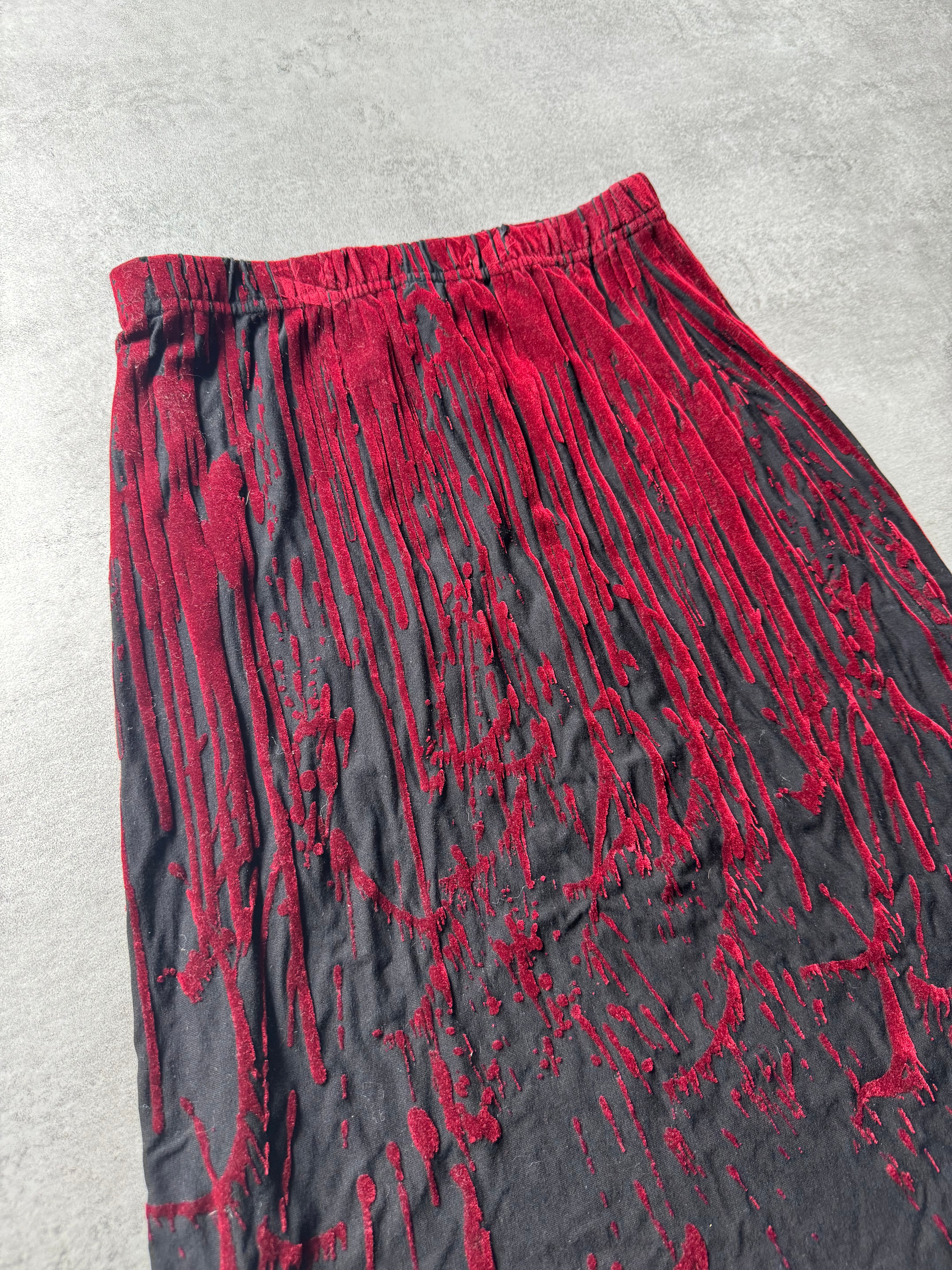 AW1998 Jean Paul Gaultier Blood Devil Skirt/Longsleeves Set (S) - 9