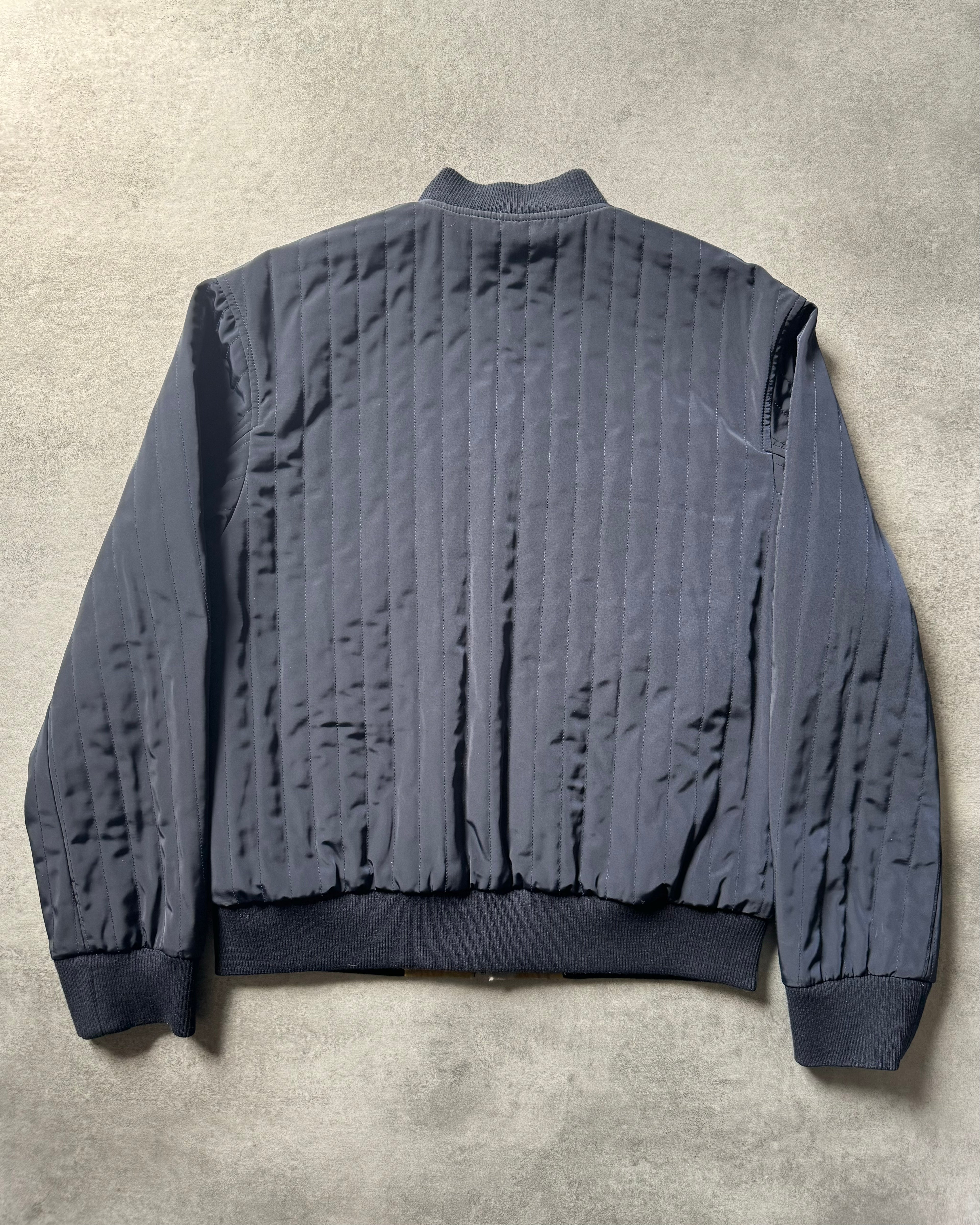 SS2017 Dries Van Noten Aqua Human Legacy Reversible Bomber Jacket  (L) - 5