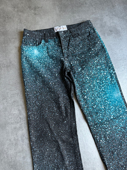 2000s Roberto Cavalli Galaxy Expansion Blue Pants (S) - 6