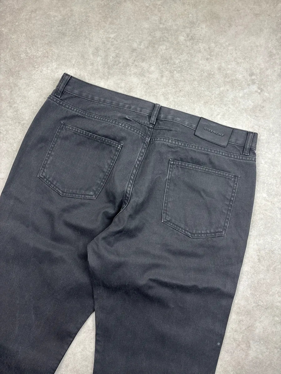 SS2011 Givenchy Black Denim Whiskered Straight-Leg Jeans by Riccardo Tisci uDoXMPHE 7