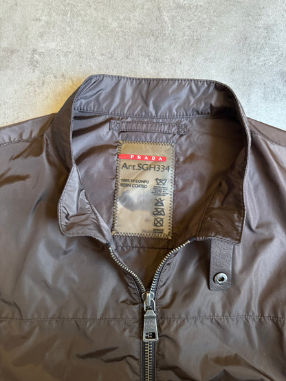 SS2012 Prada Brown Windbreaker Soft Jacket (M) - 8