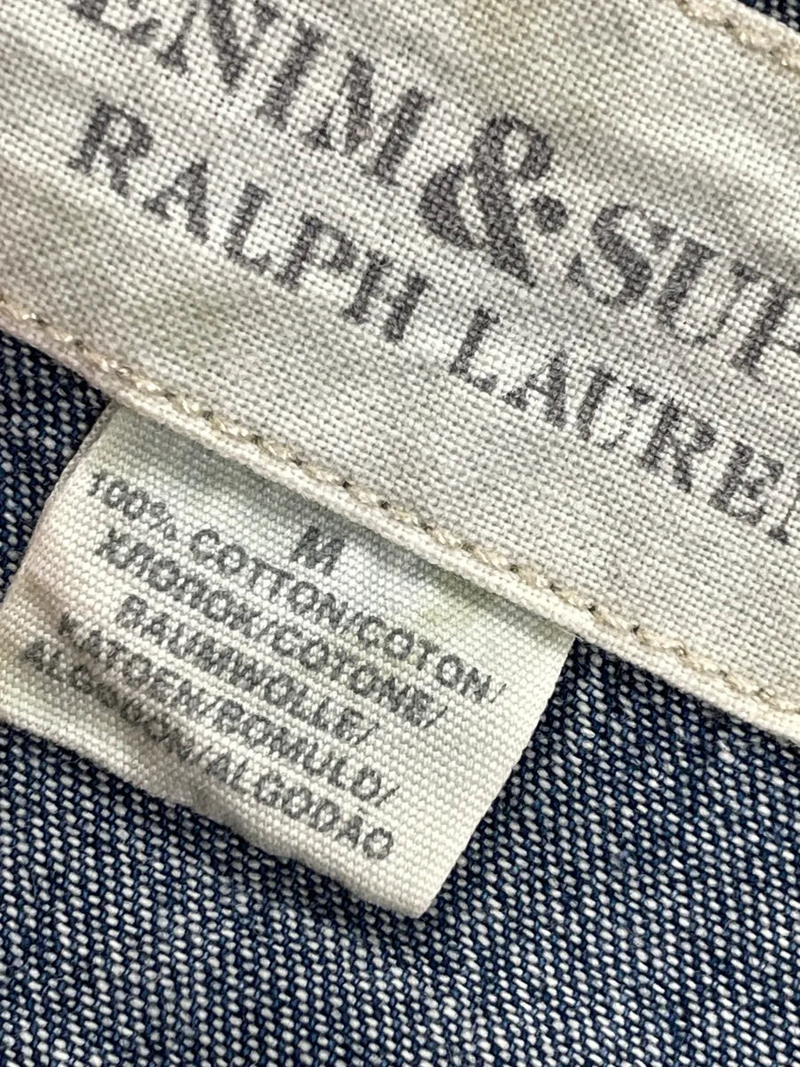 2010s Ralph Lauren Denim & Supply Blue Denim Camouflage Western Shirt uHaOvdzz 10