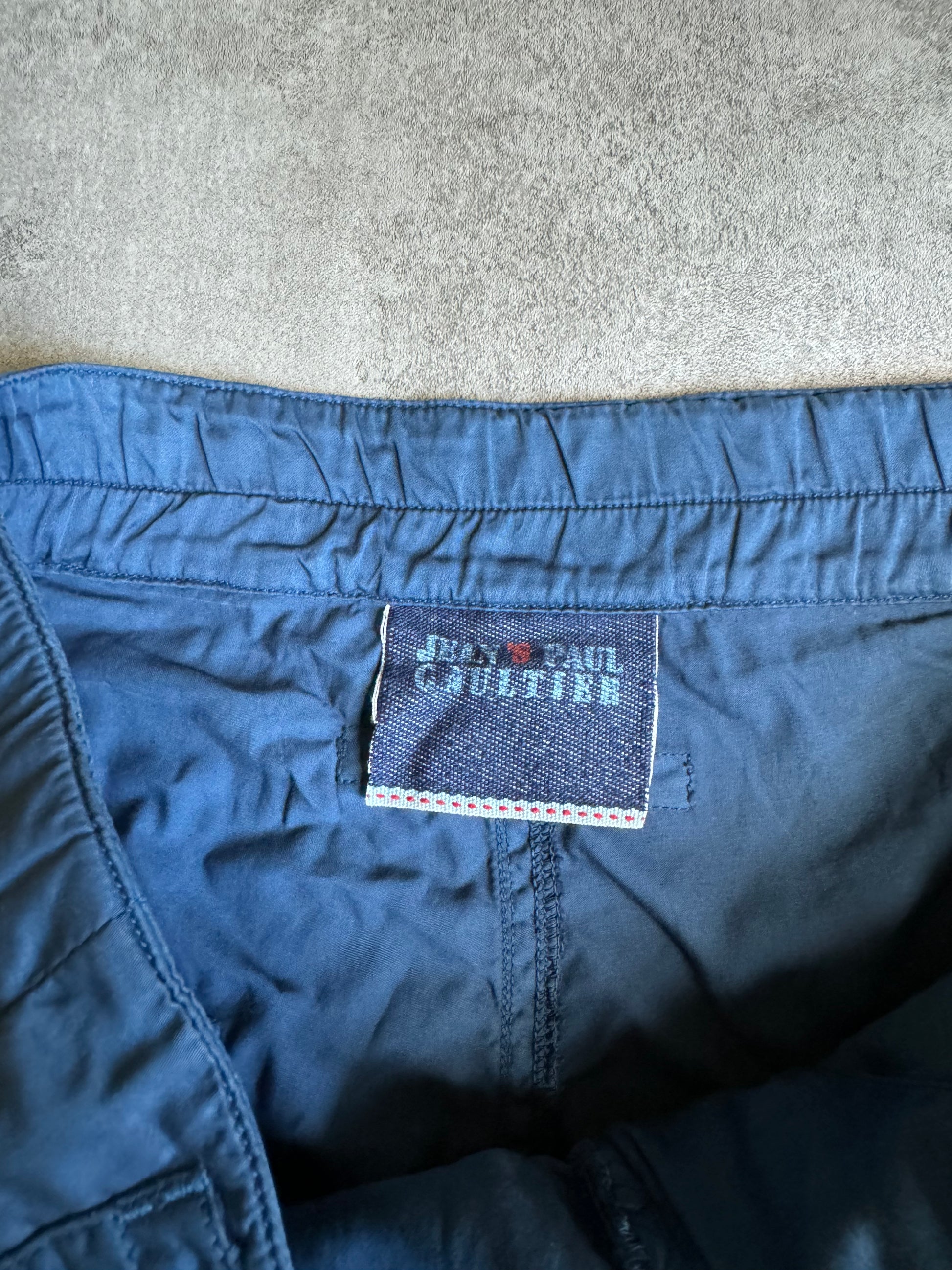 2000s Jean Paul Gaultier Blue Royal Cargo Soft Pants (L) - 9