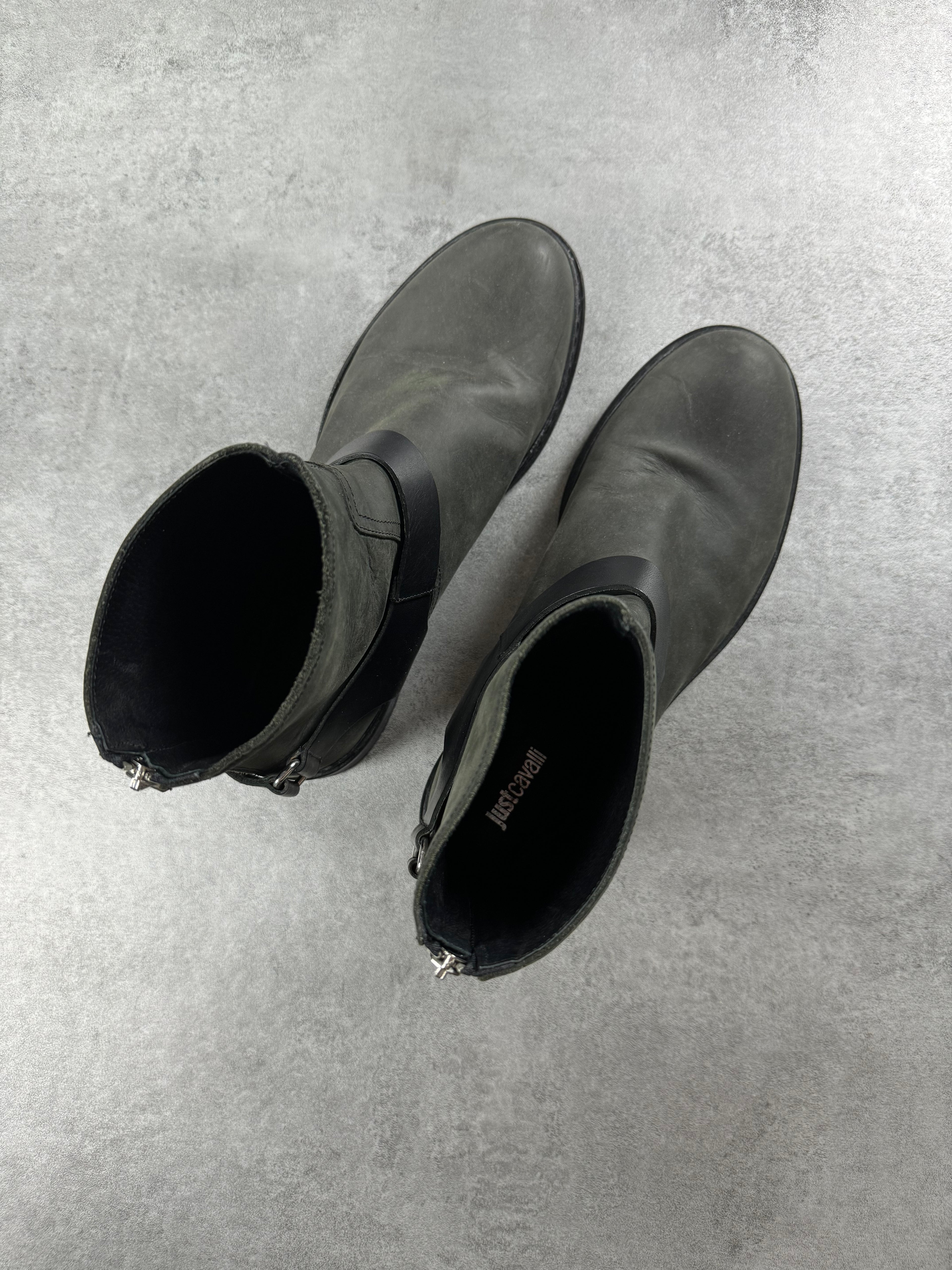 AW2011 Cavalli Cow Boy Leather Boots  (42) - 4