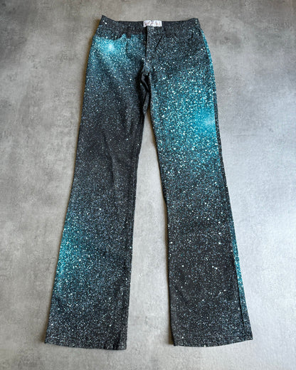 2000s Roberto Cavalli Galaxy Expansion Blue Pants (S) - 5