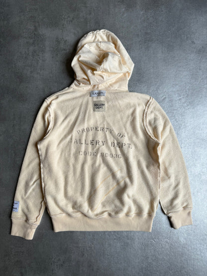 Gallery Dept x Lanvin Beige Logo Hoodie (XS) - 2