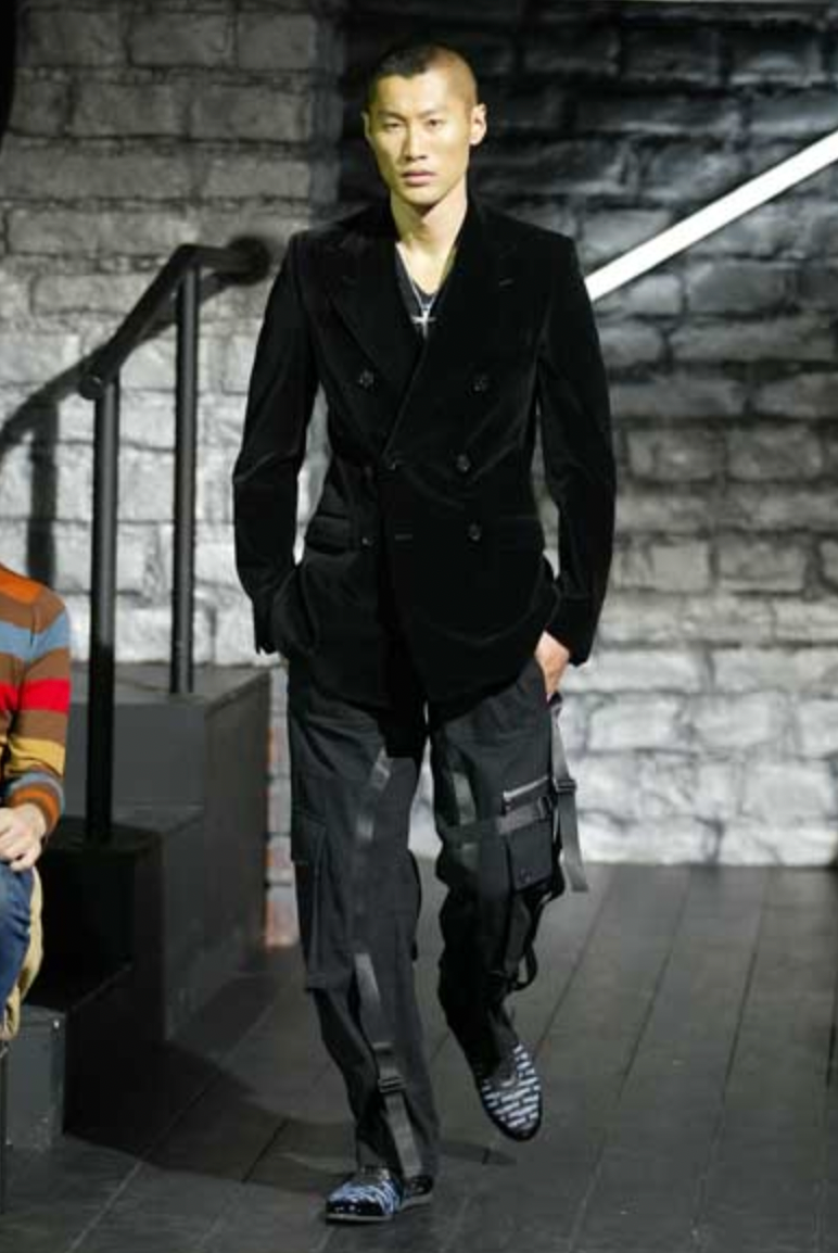 AW2003 Dolce & Gabbana Black Cargo Bondage Military Pants (M) - 2