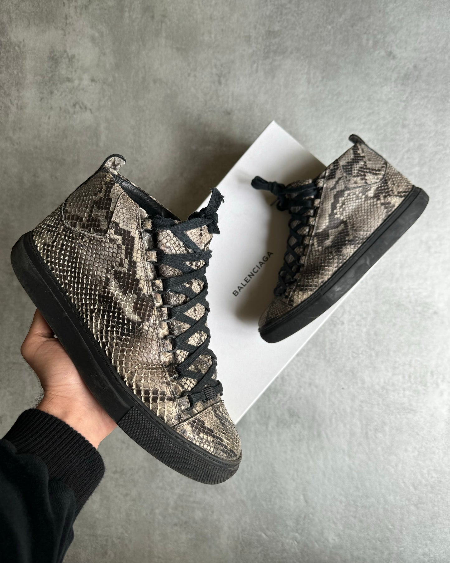 AW2016 Balenciaga Arena High Python Leather (41) - 1