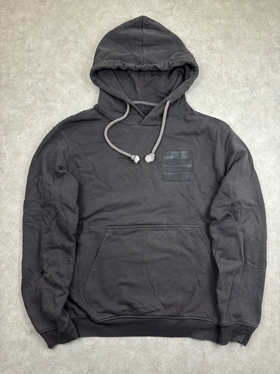 AW2020 Maison Margiela Grey Stereotype Patch Hoodie uPrqPrgU 0