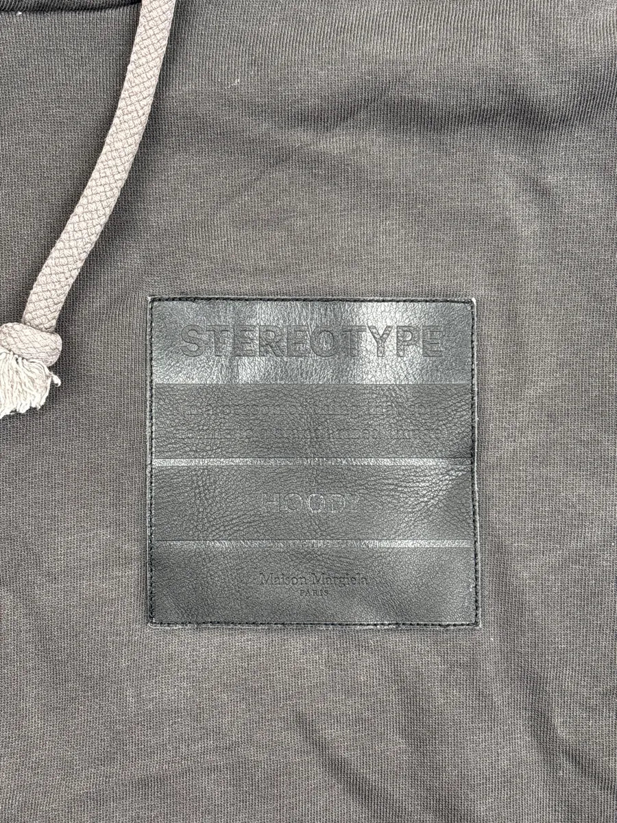 AW2020 Maison Margiela Grey Stereotype Patch Hoodie uPrqPrgU 6
