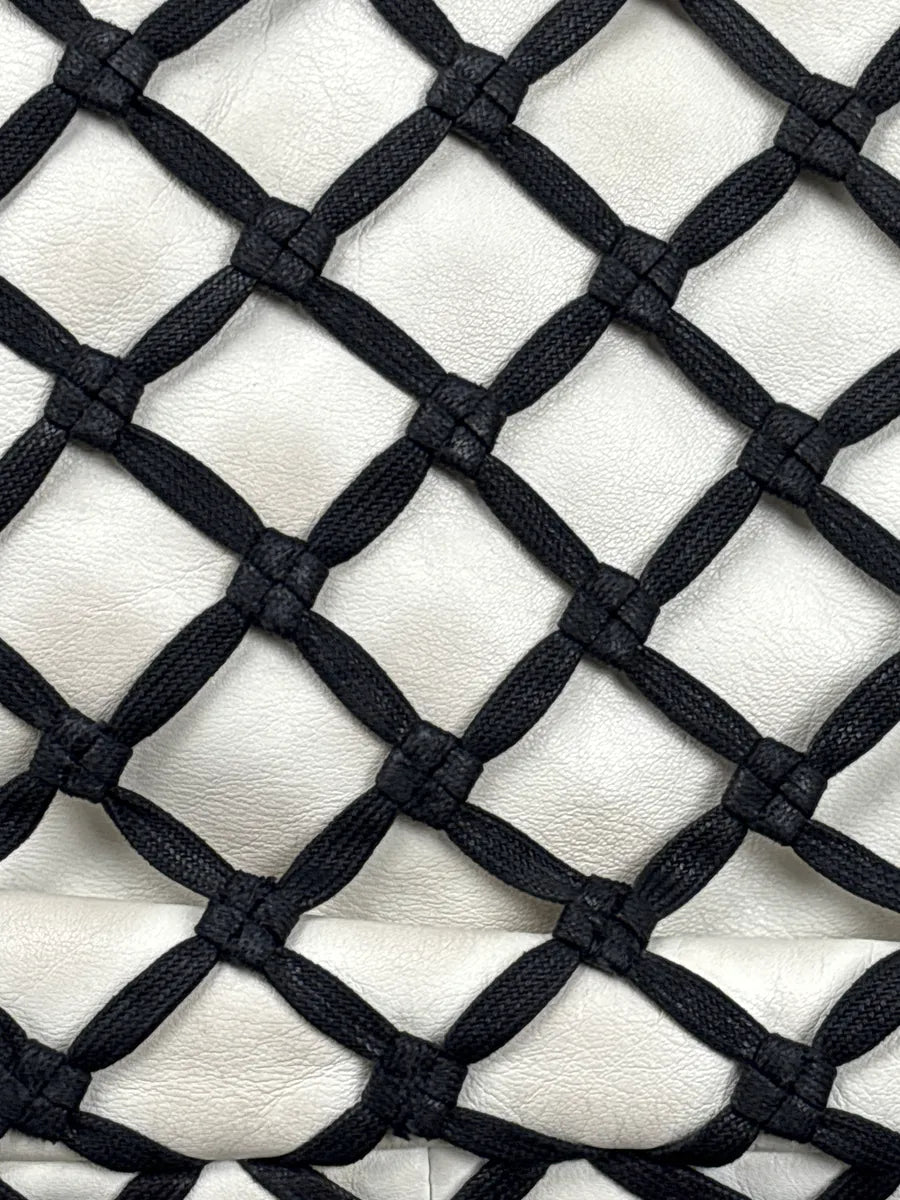 SS2011 Chanel Cruise White Fishet Canebiers Overlay Leather Bag uQkYvwAM 9