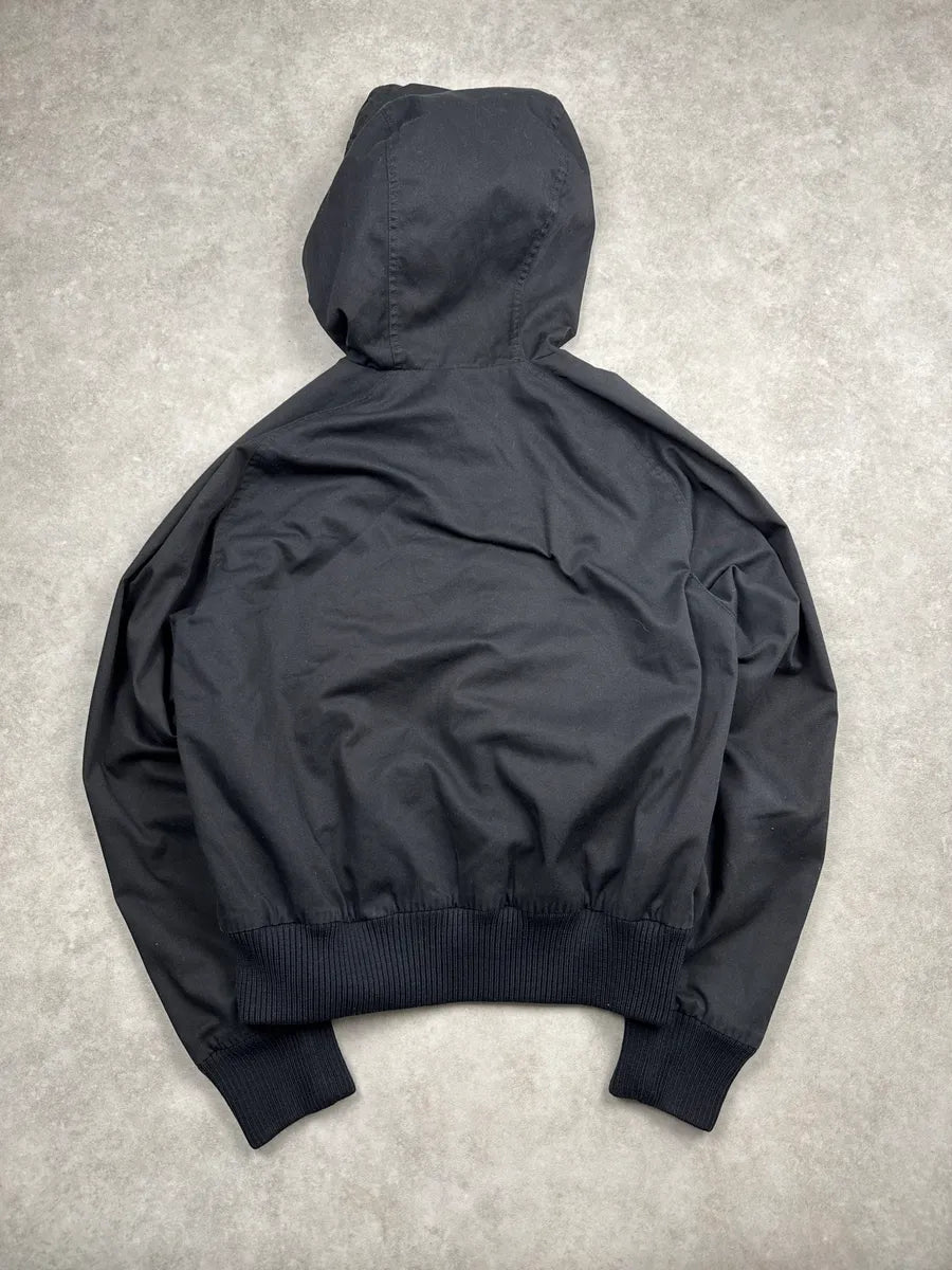 AW2013 Saint Laurent Paris Black Hooded Zip Bomber Jacket by Hedi Slimane uQzfmBdp 5