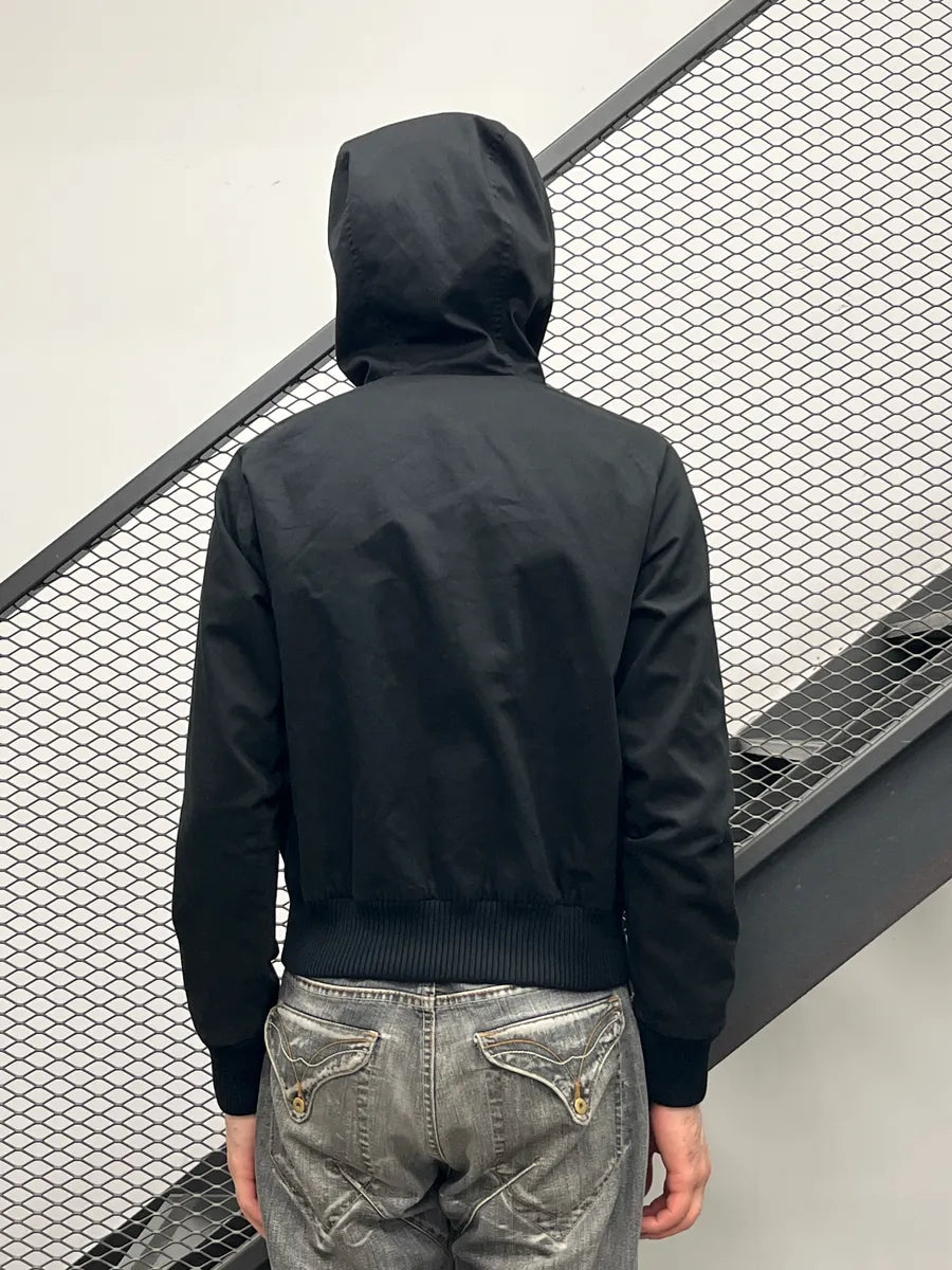 AW2013 Saint Laurent Paris Black Hooded Zip Bomber Jacket by Hedi Slimane uQzfmBdp 2