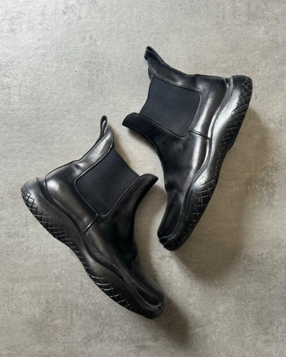 FW1999 Prada Ankle Black Leather Boots  (42,5) - 2