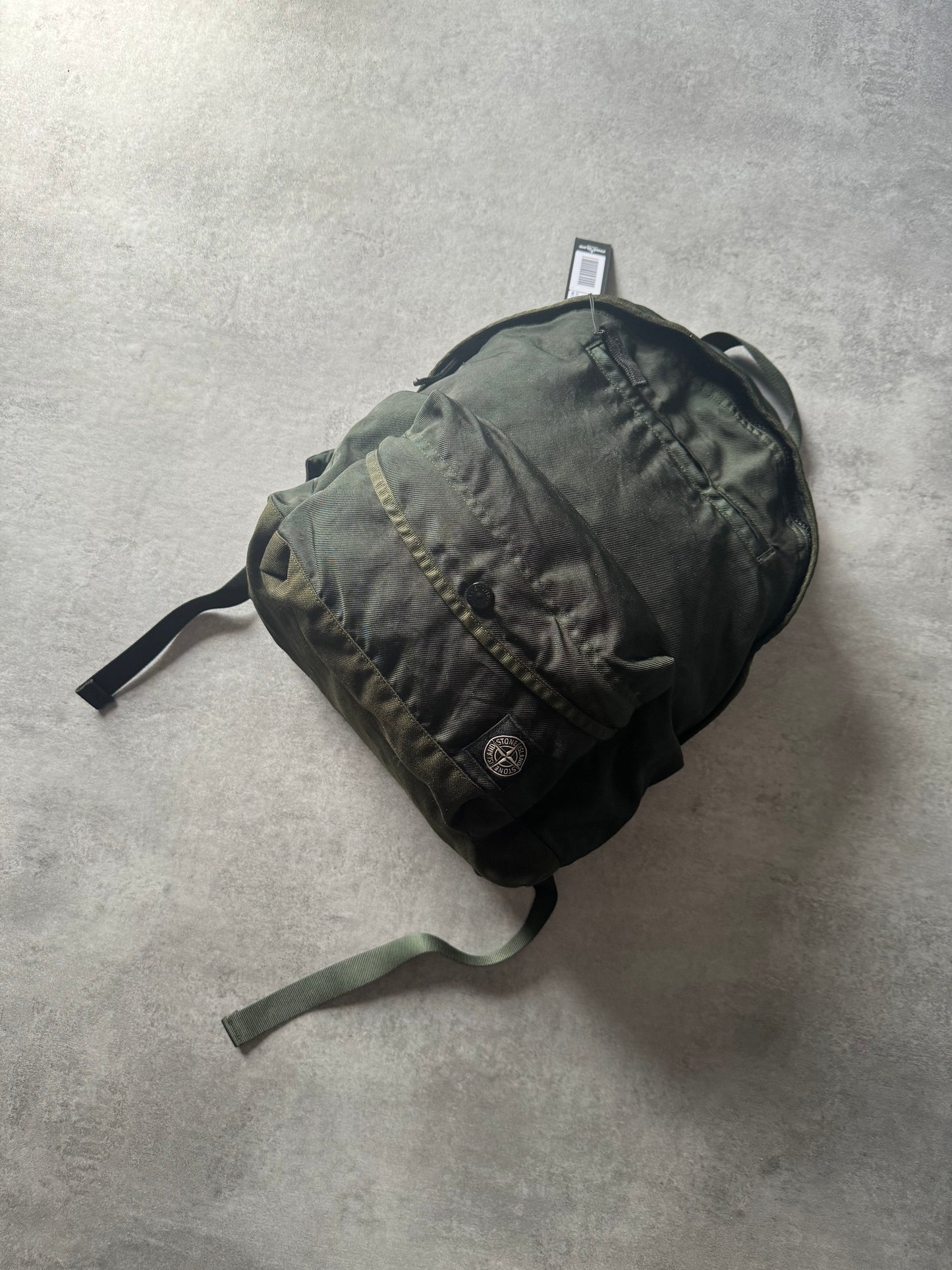 AW2021 Stone Island Olive Compass-Patch Backpack (OS) - 5