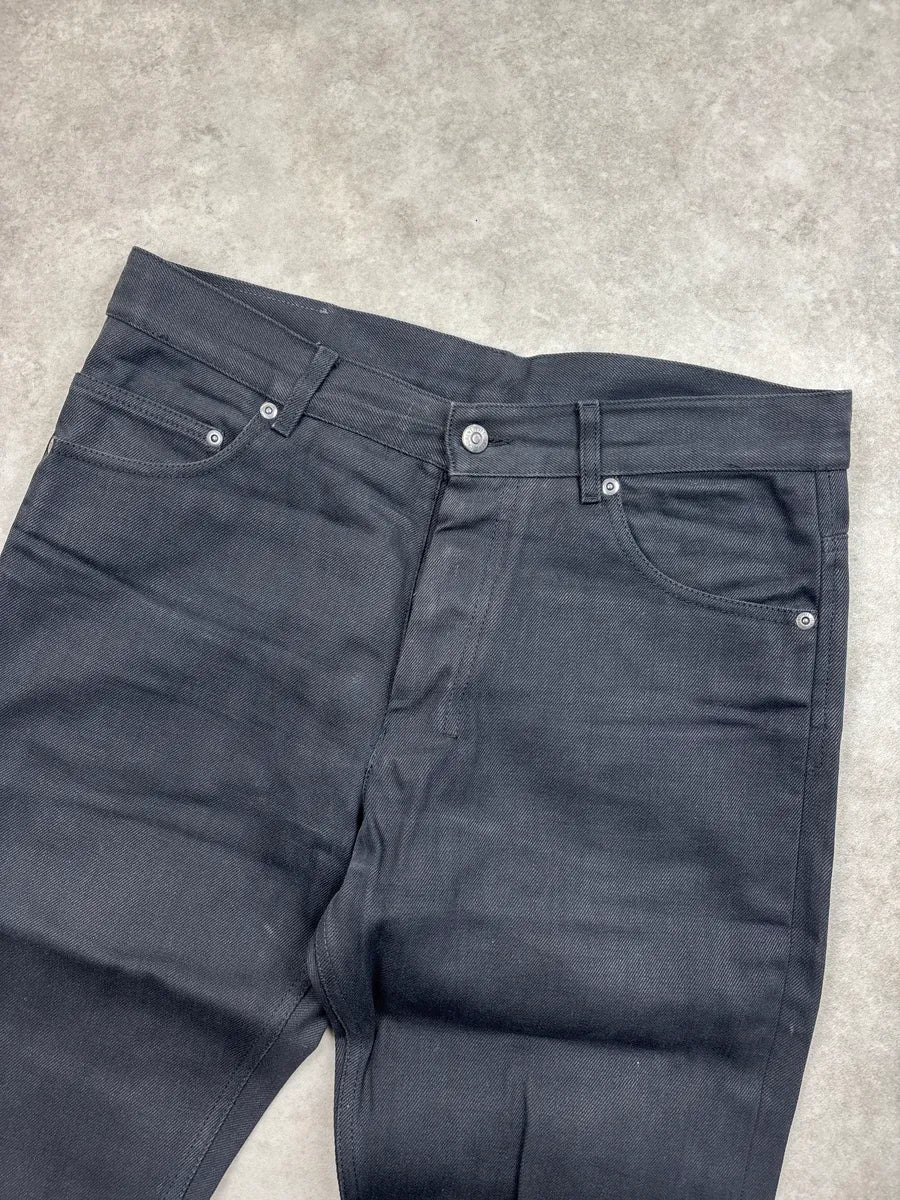 AW2011 Yves Saint Laurent Black Denim Logo Sample Jeans uXlEGtPe 6