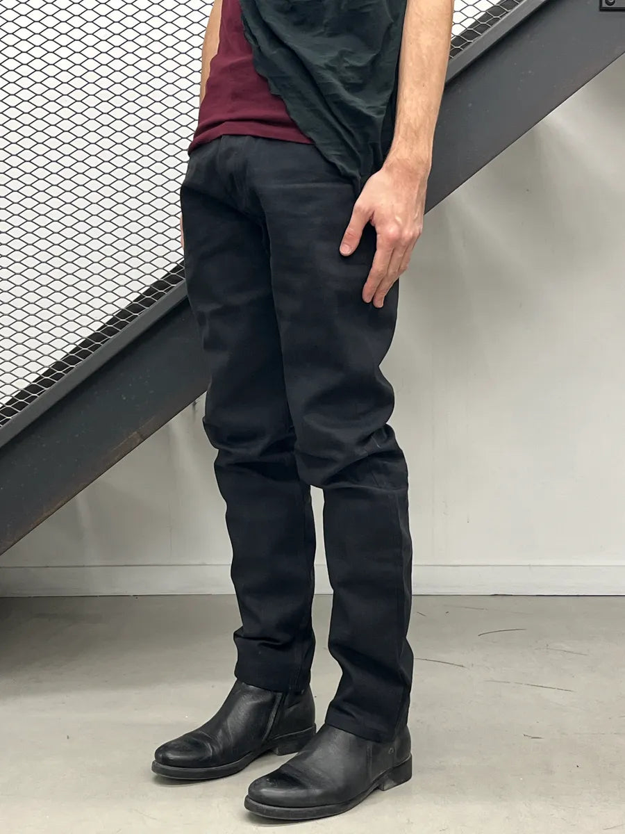 AW2011 Yves Saint Laurent Black Denim Logo Sample Jeans uXlEGtPe 2