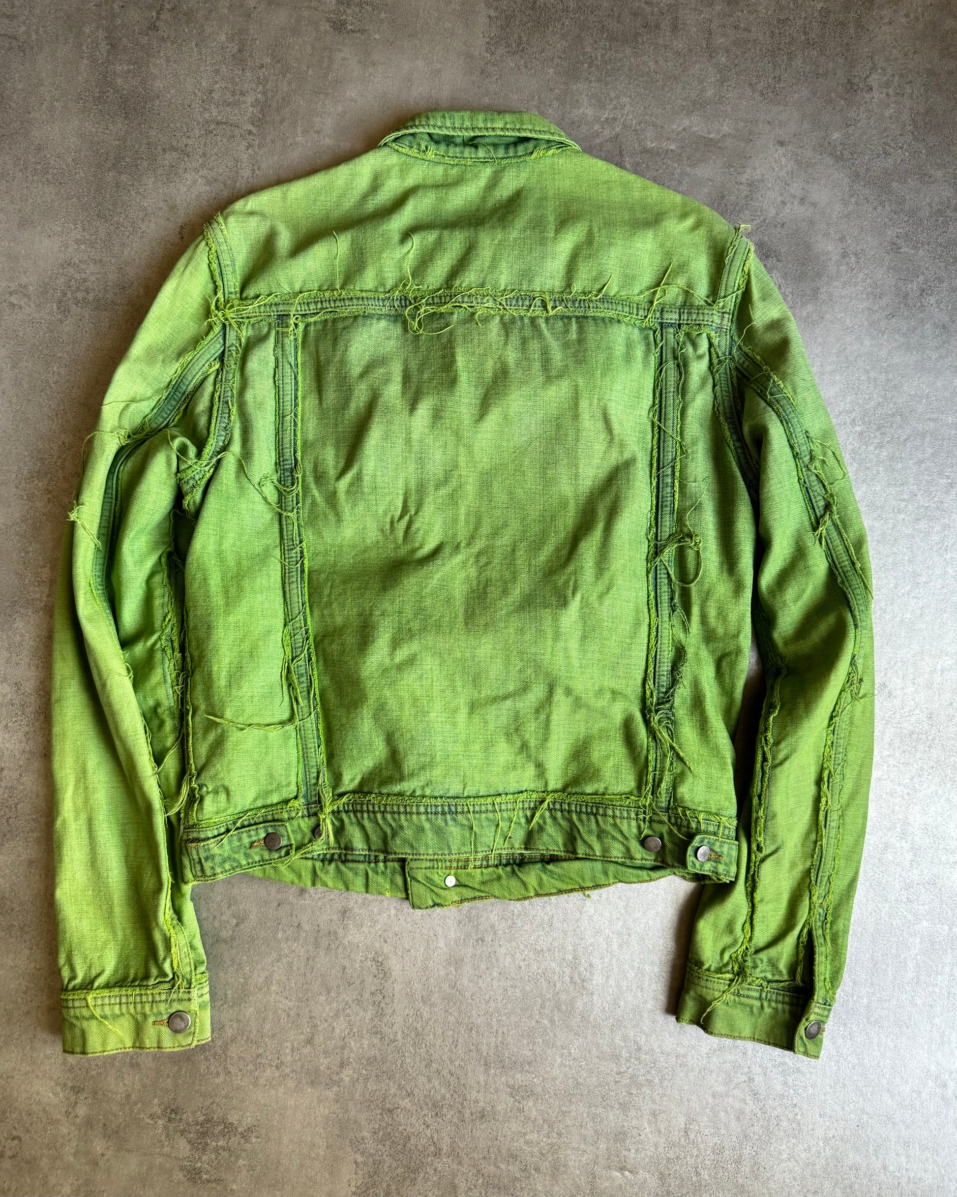 Acid Green Margiela Jacket & Levis Pants Set (M) - 6