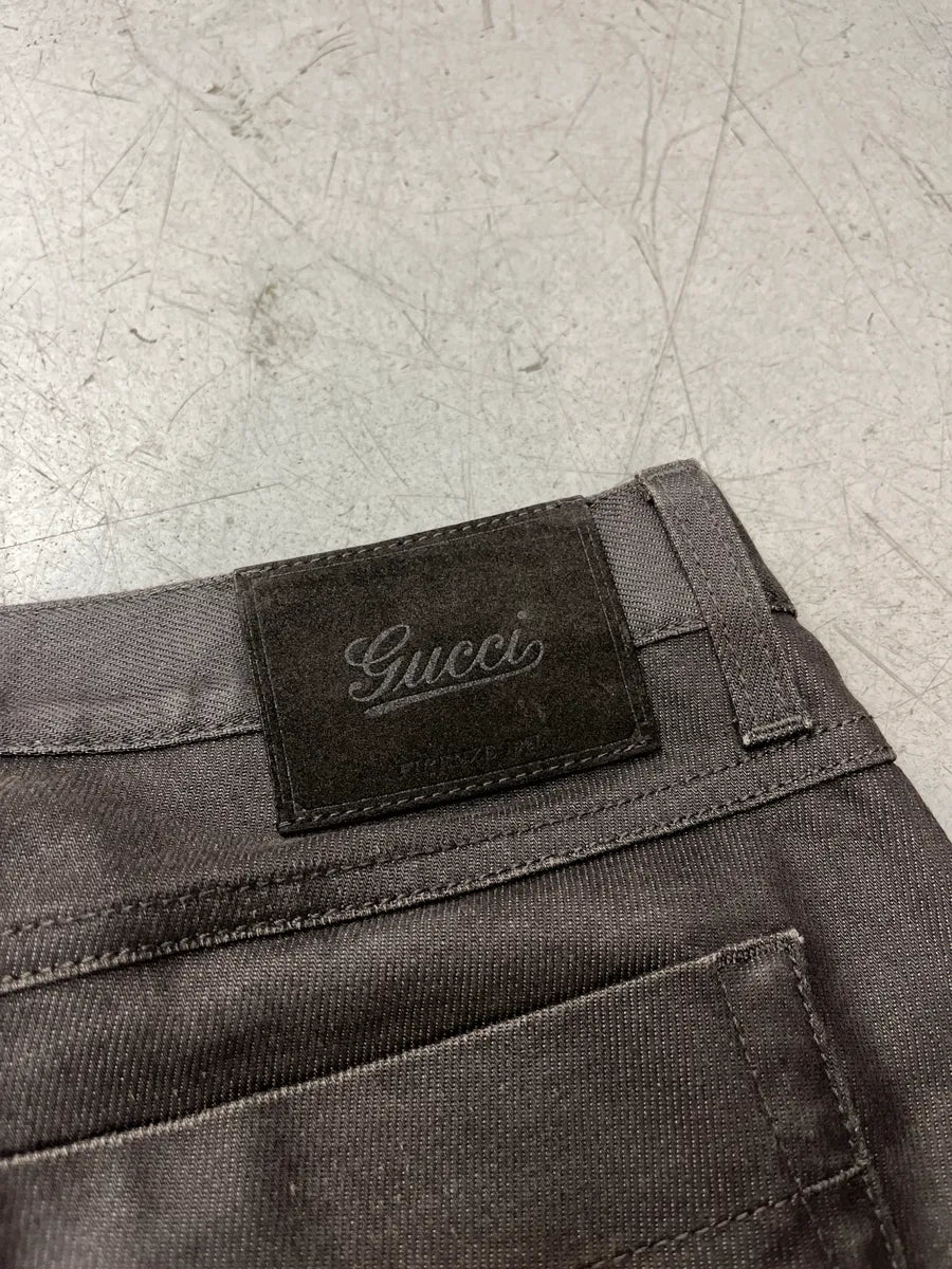 Gucci Brown Faded Skinny Denim Jeans ucRcVsnR 10
