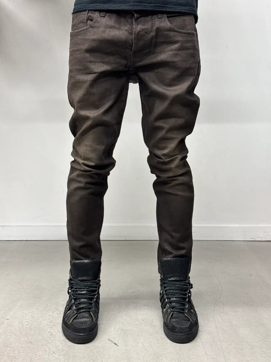 Gucci Brown Faded Skinny Denim Jeans ucRcVsnR 2
