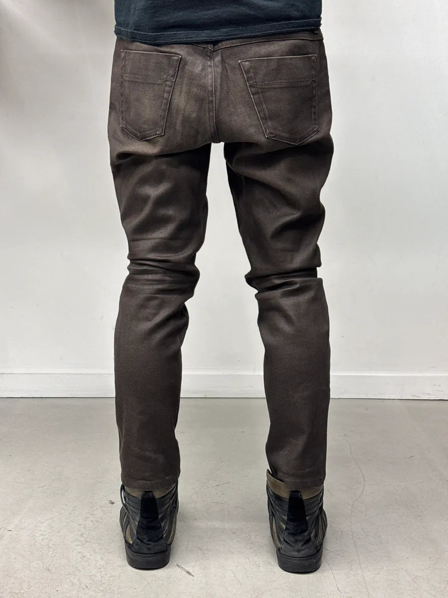 Gucci Brown Faded Skinny Denim Jeans ucRcVsnR 4