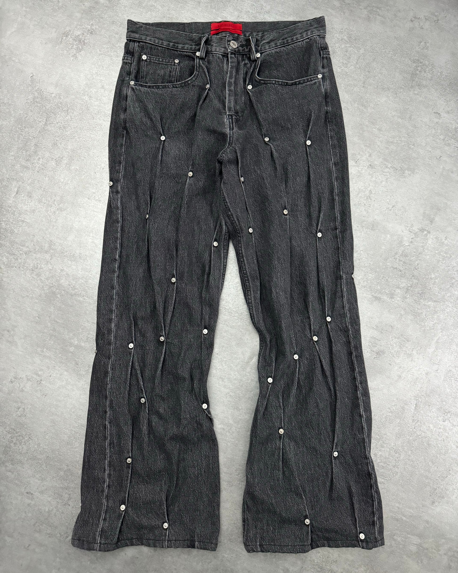 Kusikohc Modern Grey Rivet Jeans (M/L) - 1