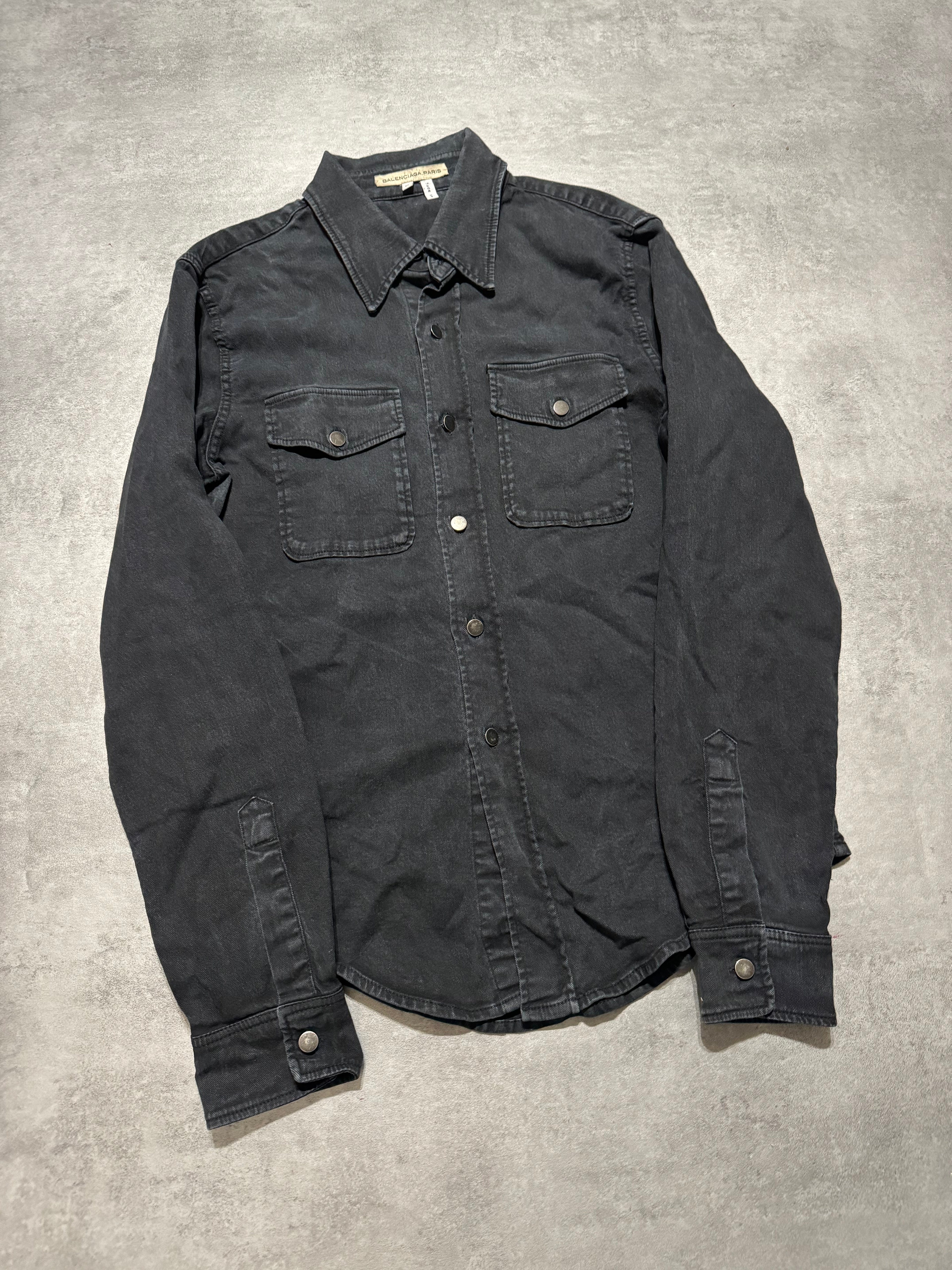 SS2003 Balenciaga Black Italian Shirt (XS/S) - 5