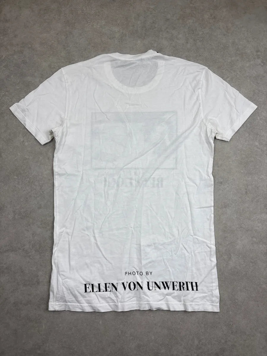 2000s Dolce & Gabbana White Monica Bellucci Portrait T-Shirt ufzagiQO 5