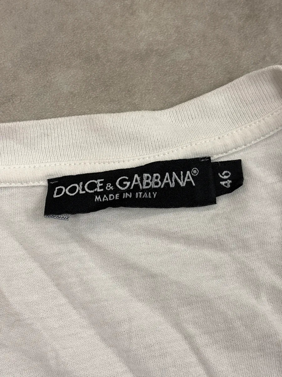 2000s Dolce & Gabbana White Monica Bellucci Portrait T-Shirt ufzagiQO 9