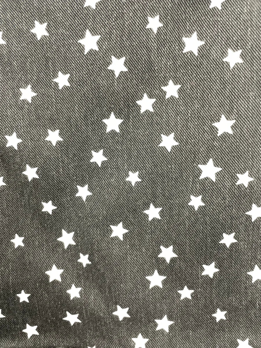 AW2011 Dolce & Gabbana Black Denim Star Print Flared Jeans ugrXNDtV 8