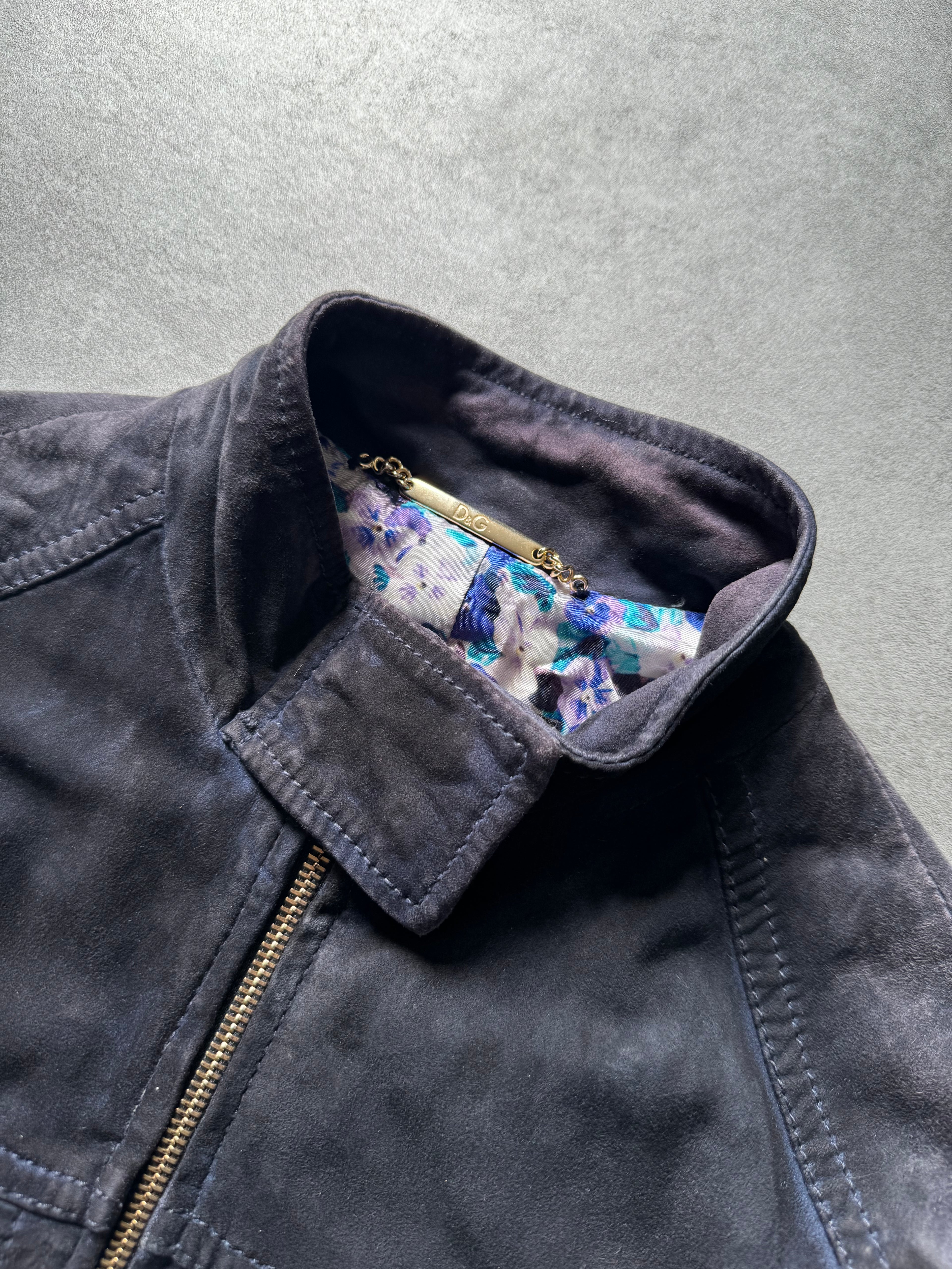 2000s Dolce & Gabbana Biker Navy Jacket  (S) - 9