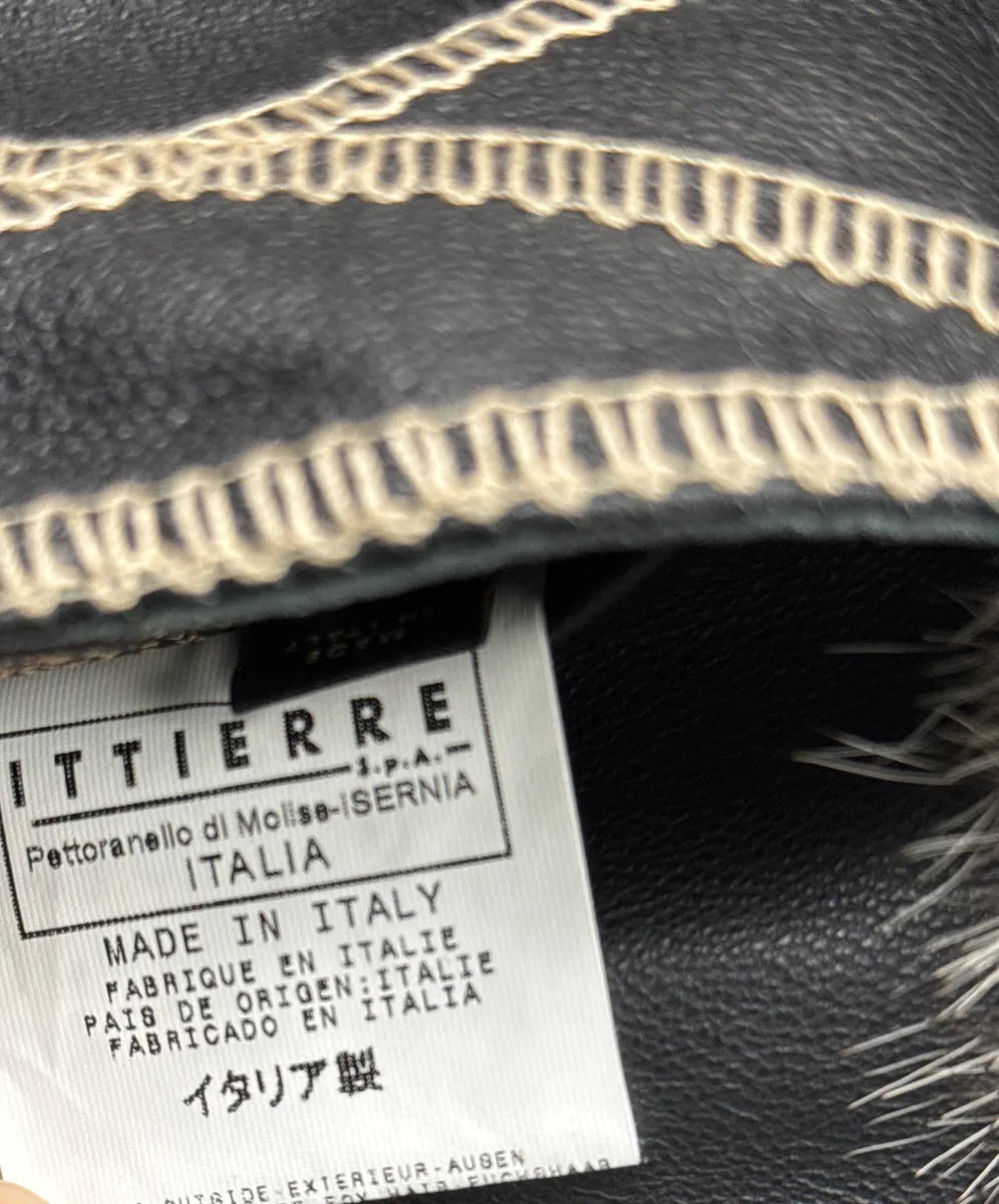AW2005 Cavalli Faded Black Leather Fox Fur Trim Leather Jacket uhQEXPMm 13