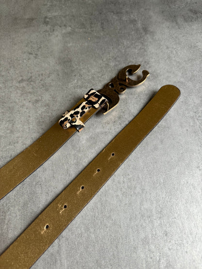 Dolce & Gabbana Kim Leopard Print Belt (OS) - 5