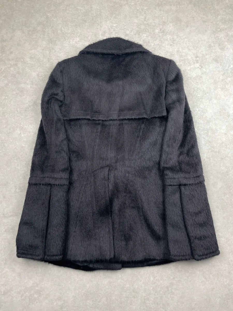 AW2004 Gucci Dark Grey Alpaca Wool Belted Coat by Tom Ford umeAGWfr 4