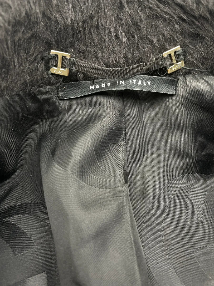 AW2004 Gucci Dark Grey Alpaca Wool Belted Coat by Tom Ford umeAGWfr 13
