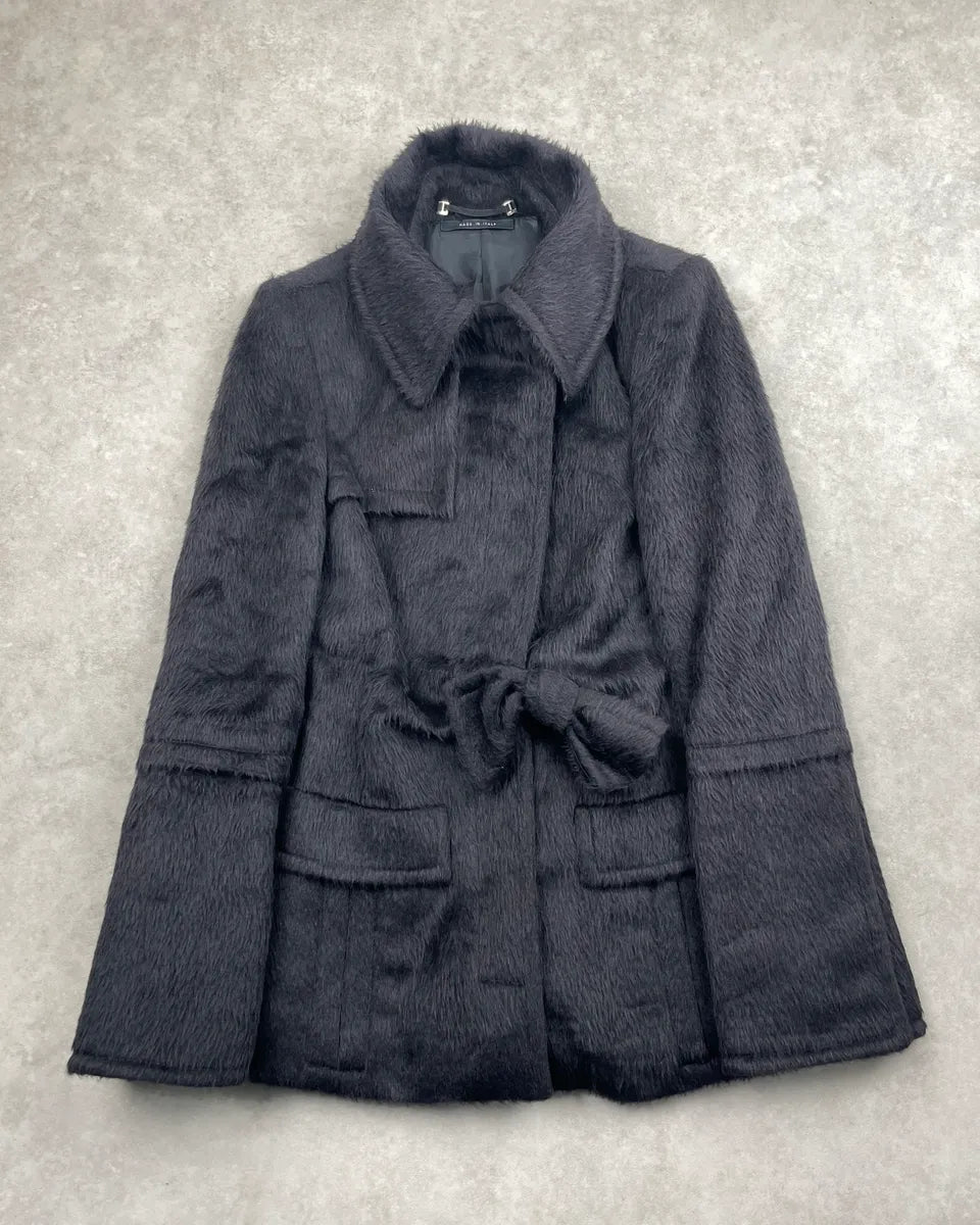 AW2004 Gucci Dark Grey Alpaca Wool Belted Coat by Tom Ford umeAGWfr 0