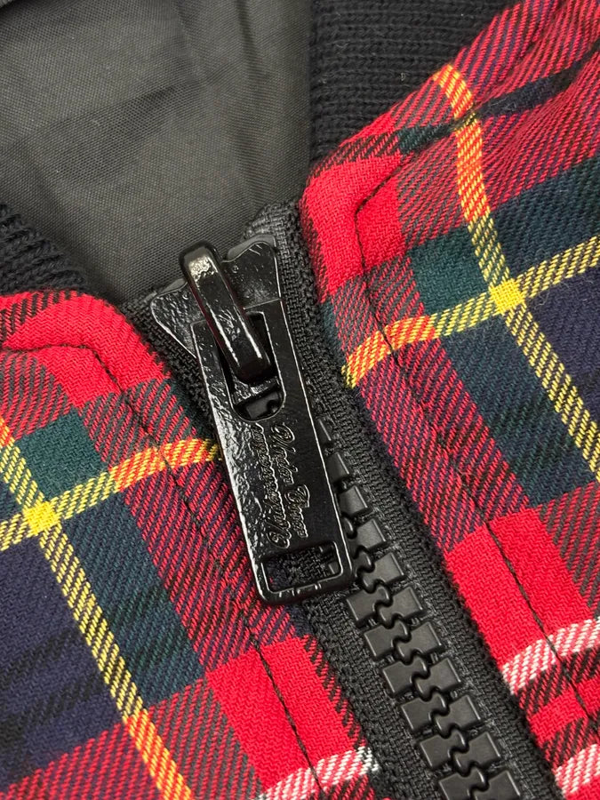 Undercover Red Reversible Plaid Tartan Bomber Jacket lneLxTy 14