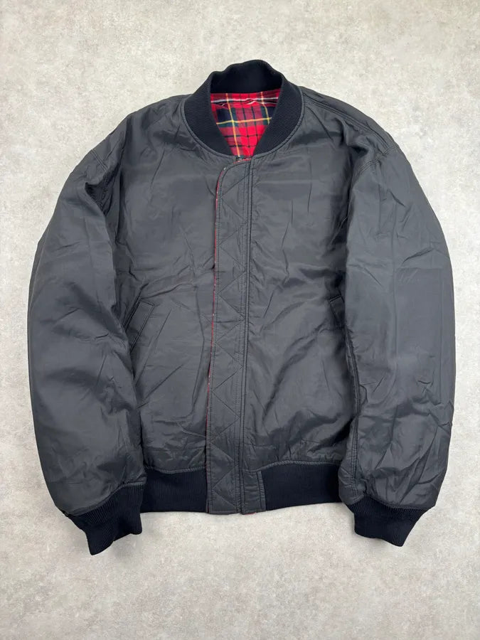 Undercover Red Reversible Plaid Tartan Bomber Jacket lneLxTy 1