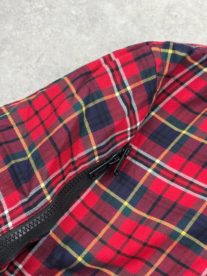 Undercover Red Reversible Plaid Tartan Bomber Jacket lneLxTy 12