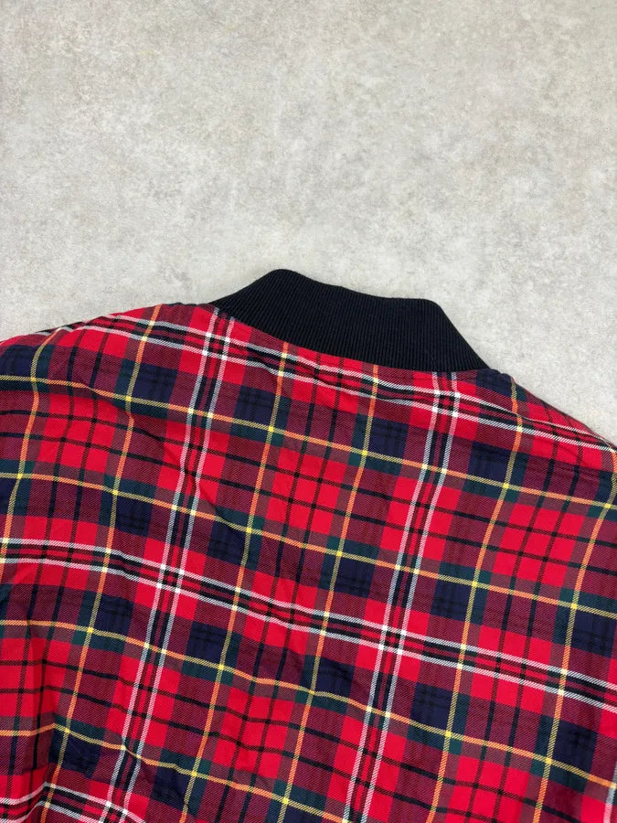 Undercover Red Reversible Plaid Tartan Bomber Jacket lneLxTy 10