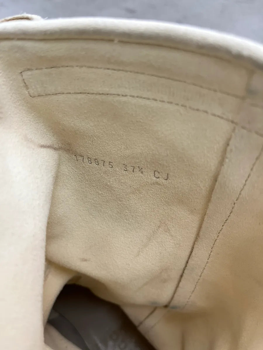 2000s Gucci Bamboo Fringe Cream Suede Boots ushoxYoZ 11