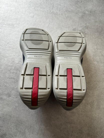 Prada America's Cup Navy Satin Shoes (39) - 4